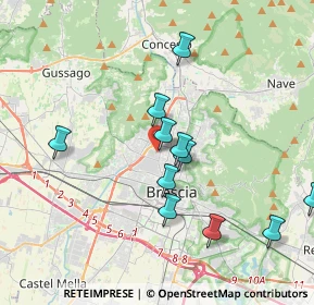 Mappa Via Bainsizza, 25128 Brescia BS, Italia (3.64818)