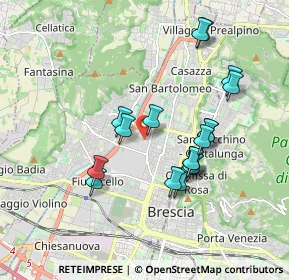 Mappa Via Bainsizza, 25128 Brescia BS, Italia (1.69667)