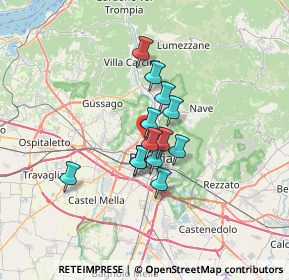 Mappa Via Bainsizza, 25128 Brescia BS, Italia (4.36231)