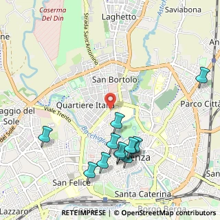 Mappa Via G. Pagliarino, 36100 Vicenza VI, Italia (1.15)