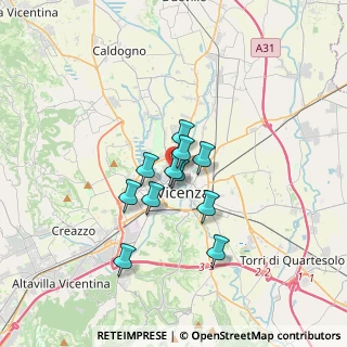 Mappa Via G. Pagliarino, 36100 Vicenza VI, Italia (2.28818)