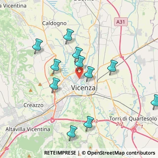 Mappa Via G. Pagliarino, 36100 Vicenza VI, Italia (3.99273)