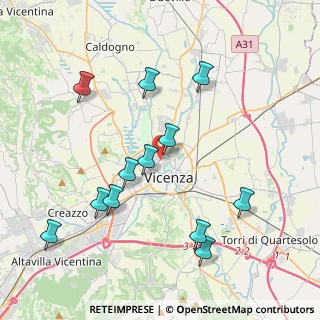 Mappa Via G. Pagliarino, 36100 Vicenza VI, Italia (4.18667)