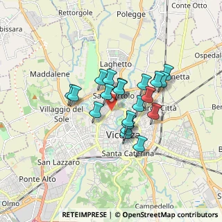 Mappa Via G. Pagliarino, 36100 Vicenza VI, Italia (1.2435)