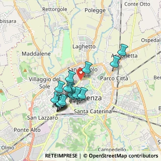 Mappa Via G. Pagliarino, 36100 Vicenza VI, Italia (1.53222)
