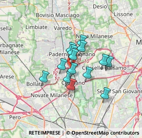 Mappa Via Marmolada 12 G, 20037 Paderno Dugnano MI, Italia (2.27143)