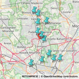 Mappa Via Marmolada 12 G, 20037 Paderno Dugnano MI, Italia (3.945)