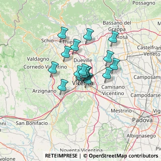 Mappa Via Ippolito Pindemonte, 36100 Vicenza VI, Italia (8.60471)