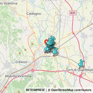 Mappa Via Ippolito Pindemonte, 36100 Vicenza VI, Italia (1.58273)