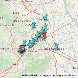 Mappa Via Ippolito Pindemonte, 36100 Vicenza VI, Italia (6.538)