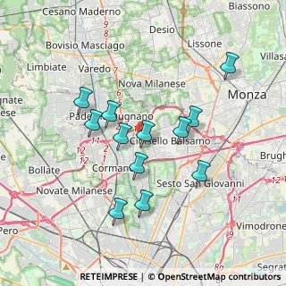 Mappa Via Dalie, 20095 Cusano Milanino MI, Italia (3.26083)
