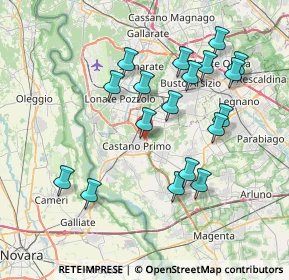 Mappa Via Canaletto, 20022 Castano Primo MI, Italia (7.47389)