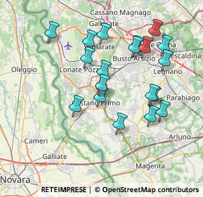 Mappa Via Canaletto, 20022 Castano Primo MI, Italia (7.22842)