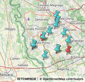 Mappa Via Canaletto, 20022 Castano Primo MI, Italia (6.39308)