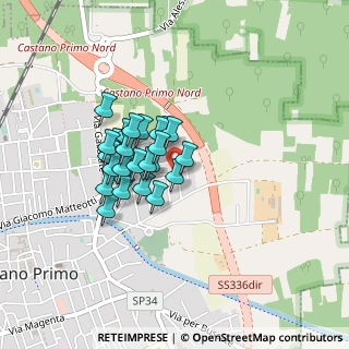 Mappa Via Canaletto, 20022 Castano Primo MI, Italia (0.31786)