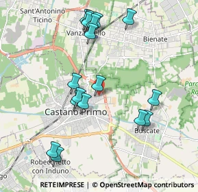 Mappa Via Canaletto, 20022 Castano Primo MI, Italia (2.07)