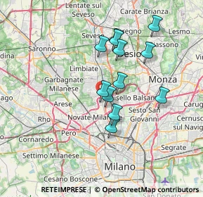 Mappa 20037 Cormano MI, Italia (5.9325)