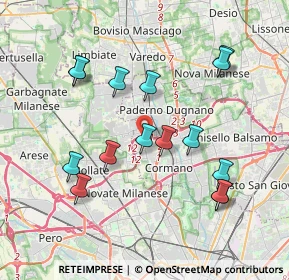 Mappa 20037 Cormano MI, Italia (3.824)