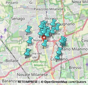 Mappa 20037 Cormano MI, Italia (1.2285)