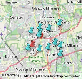 Mappa 20037 Cormano MI, Italia (1.30769)