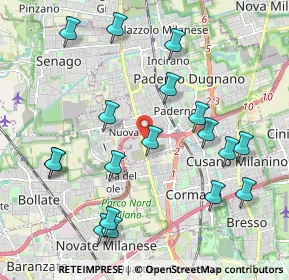 Mappa 20037 Cormano MI, Italia (2.23167)