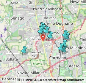 Mappa 20037 Cormano MI, Italia (1.38)