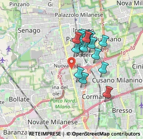 Mappa 20037 Cormano MI, Italia (1.33824)