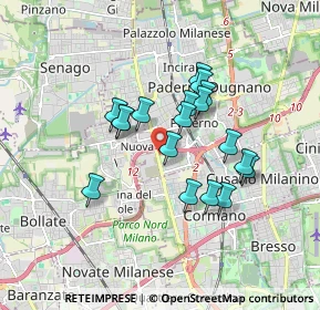 Mappa 20037 Cormano MI, Italia (1.39611)