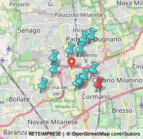 Mappa 20037 Cormano MI, Italia (1.24417)