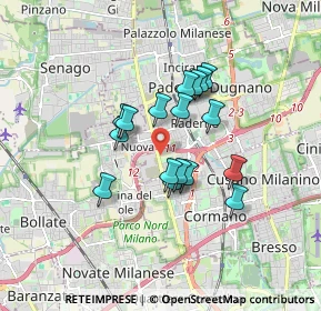 Mappa 20037 Cormano MI, Italia (1.28824)