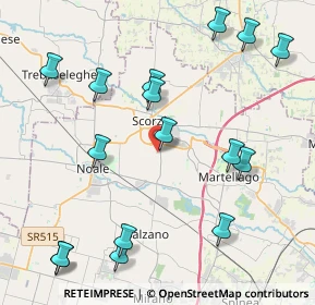 Mappa Via A. Volta, 30037 Scorzè VE, Italia (4.91688)