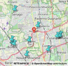Mappa Via Sauro Nazario, 20037 Paderno Dugnano MI, Italia (2.55636)