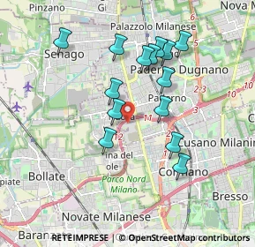 Mappa Via Sauro Nazario, 20037 Paderno Dugnano MI, Italia (1.66)