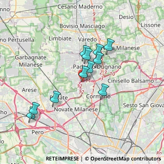 Mappa Via Sauro Nazario, 20037 Paderno Dugnano MI, Italia (3.04818)