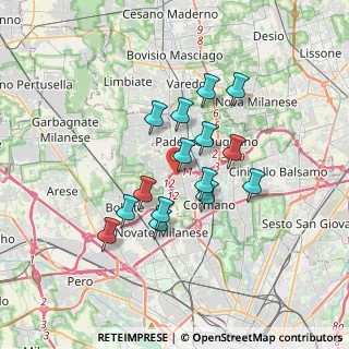 Mappa Via Sauro Nazario, 20037 Paderno Dugnano MI, Italia (2.82067)