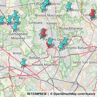 Mappa Via Sauro Nazario, 20037 Paderno Dugnano MI, Italia (5.95588)