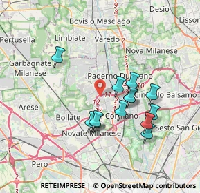 Mappa Via Sauro Nazario, 20037 Paderno Dugnano MI, Italia (3.17231)