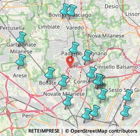 Mappa Via Sauro Nazario, 20037 Paderno Dugnano MI, Italia (4.605)
