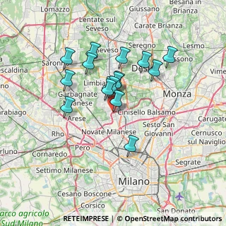 Mappa Via Sauro Nazario, 20037 Paderno Dugnano MI, Italia (5.75875)