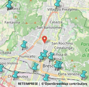 Mappa Via Enrico Toti, 25128 Brescia BS, Italia (3.15933)