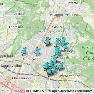 Mappa Via Enrico Toti, 25128 Brescia BS, Italia (1.825)