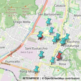 Mappa Via Enrico Toti, 25128 Brescia BS, Italia (0.99824)