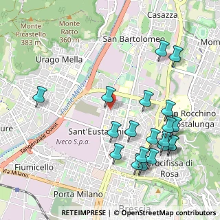 Mappa Via Enrico Toti, 25128 Brescia BS, Italia (1.153)