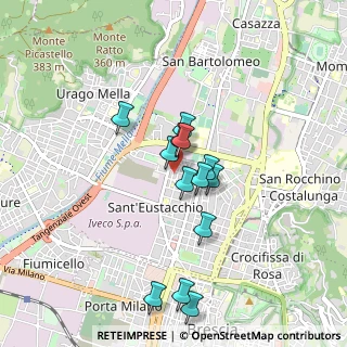 Mappa Via Enrico Toti, 25128 Brescia BS, Italia (0.74462)