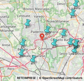 Mappa Unnamed Road, 20037 Paderno Dugnano MI, Italia (4.91231)