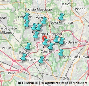 Mappa Unnamed Road, 20037 Paderno Dugnano MI, Italia (3.11733)