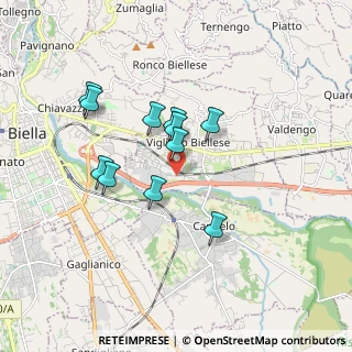 Mappa Via Lungo Cervo, 13856 Vigliano Biellese BI, Italia (1.47273)