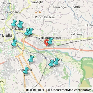 Mappa Via Lungo Cervo, 13856 Vigliano Biellese BI, Italia (2.41909)