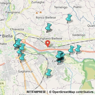 Mappa Via Lungo Cervo, 13856 Vigliano Biellese BI, Italia (2.124)