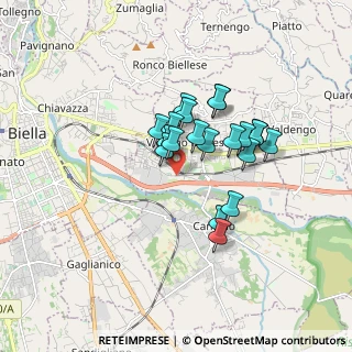 Mappa Via Lungo Cervo, 13856 Vigliano Biellese BI, Italia (1.299)